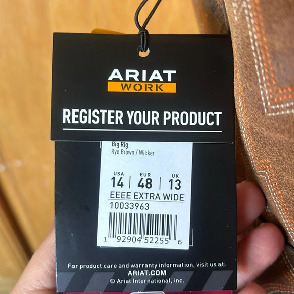 COPY - Ariat Mens Big Rig Work Boot NWT - Picture 7 of 7